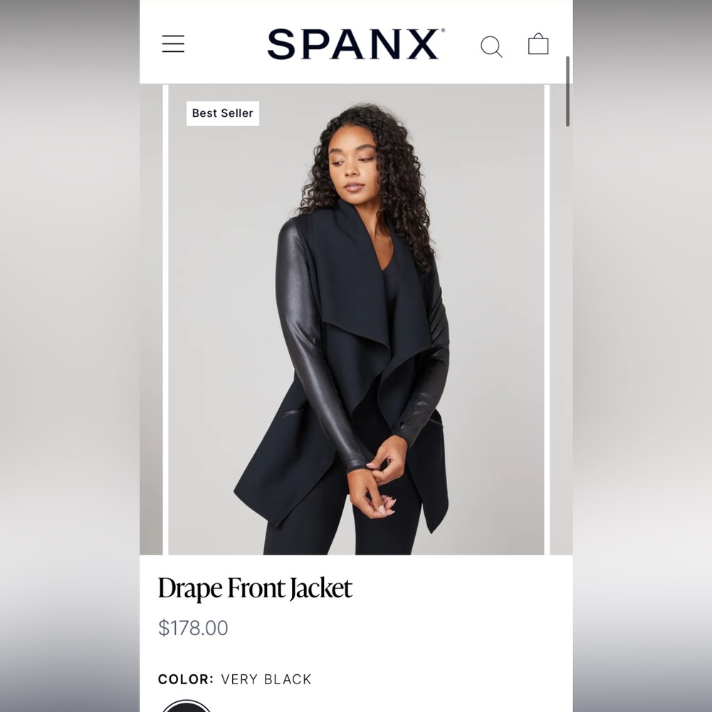 Spanx Drape Front Jacket (S), LIKE NEW